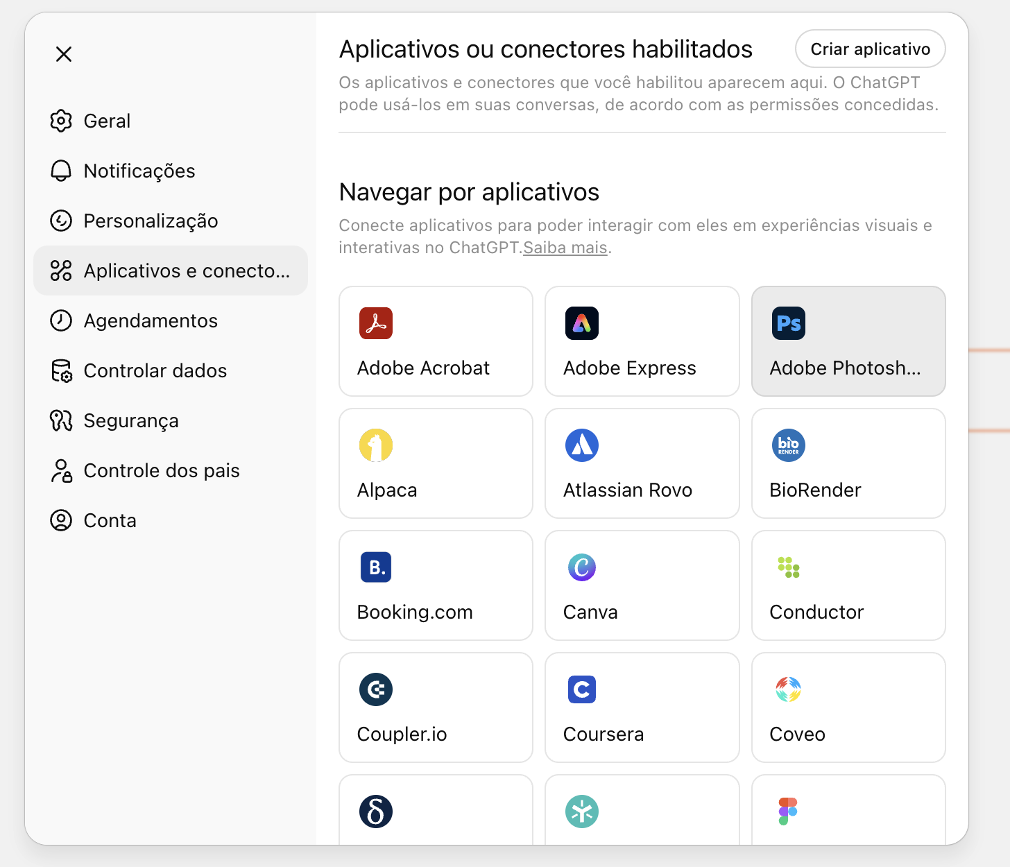 Seção de Conectores
